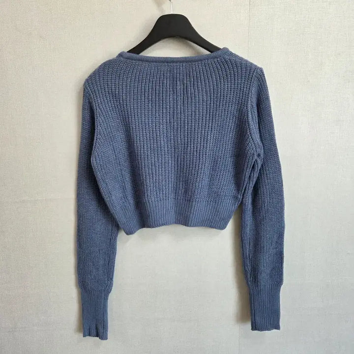 [SOLD OUT] 여성 크롭 니트 가디건 블루 F JJ220