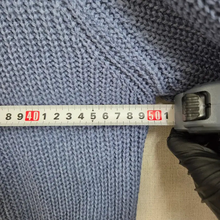 [SOLD OUT] 여성 크롭 니트 가디건 블루 F JJ220
