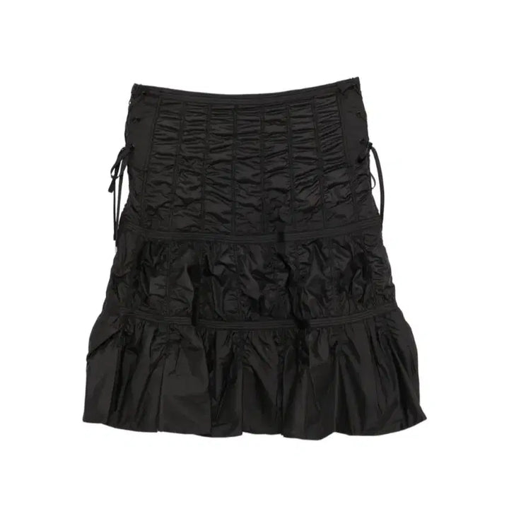 [BUNJANG] Low Classic Shirring Detail Midi Skirt / 택포)로우클래식 셔링 디테일 미디스커트 L