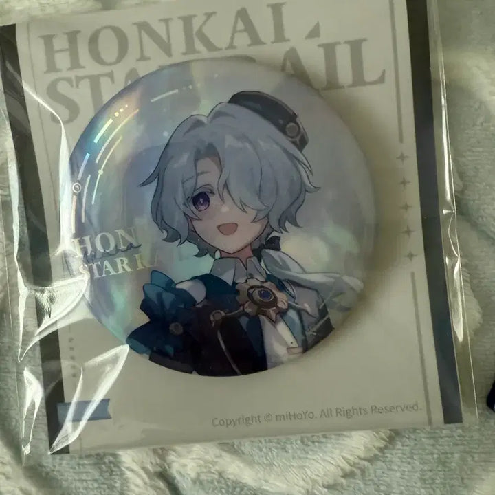 [BUNJANG] Honkai: Star Rail Misha Badge &amp; Keyring Set / 붕괴스타레일 미샤 캔뱃지, 키링