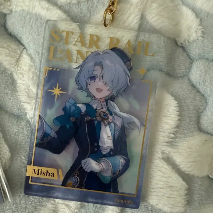 [BUNJANG] Honkai: Star Rail Misha Badge &amp; Keyring Set / 붕괴스타레일 미샤 캔뱃지, 키링