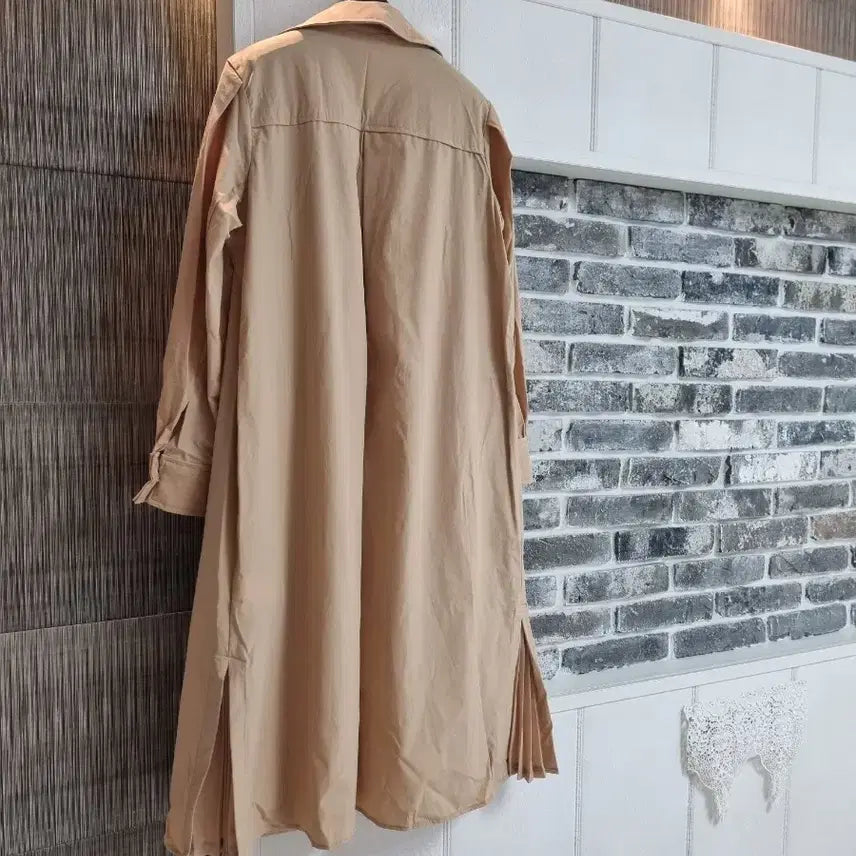 [BUNJANG] Beige Long Cardigan Dress / 베이지 원피스 롱 가디건