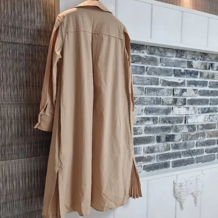 [BUNJANG] Beige Long Cardigan Dress / 베이지 원피스 롱 가디건