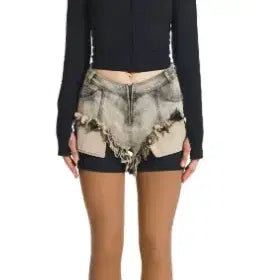 [BUNJANG] Loading Room Moto Cut Denim Shorts / 로딩룸 숏팬츠