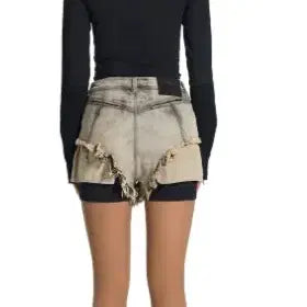 [BUNJANG] Loading Room Moto Cut Denim Shorts / 로딩룸 숏팬츠