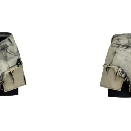 [BUNJANG] Loading Room Moto Cut Denim Shorts / 로딩룸 숏팬츠