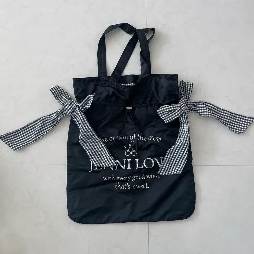 [BUNJANG] Jennylove Black Eco Bag / 제니러브 블랙 에코백