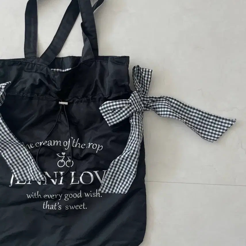 [BUNJANG] Jennylove Black Eco Bag / 제니러브 블랙 에코백