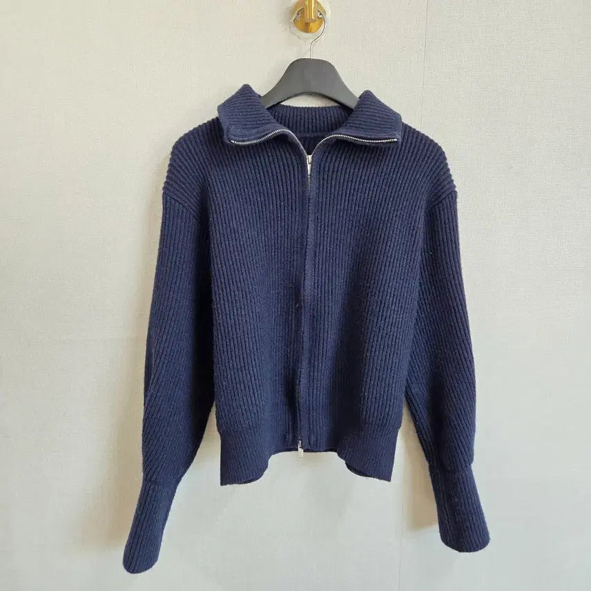 [SOLD OUT] 여성 네이비 투웨이 니트 집업 자켓 가디건 F JJ227