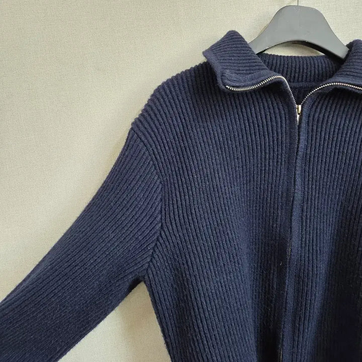 [SOLD OUT] 여성 네이비 투웨이 니트 집업 자켓 가디건 F JJ227