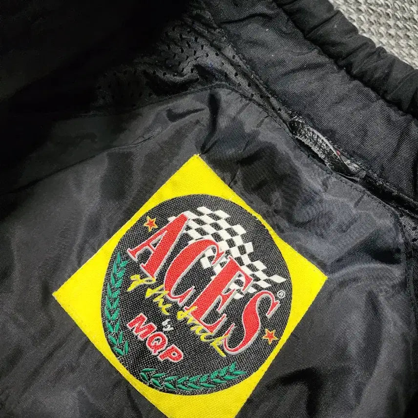 [BUNJANG] Racing Leather Motorcycle Jacket (Size 50) / 레이싱 레더 바이크 자켓  50사이즈