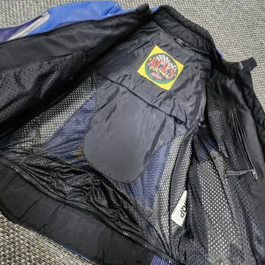 [BUNJANG] Racing Leather Motorcycle Jacket (Size 50) / 레이싱 레더 바이크 자켓  50사이즈