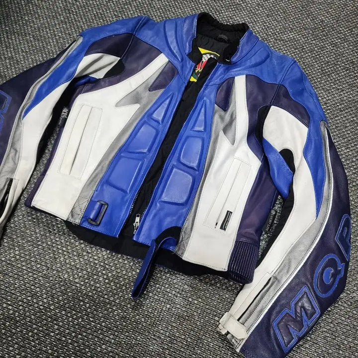 [BUNJANG] Racing Leather Motorcycle Jacket (Size 50) / 레이싱 레더 바이크 자켓  50사이즈