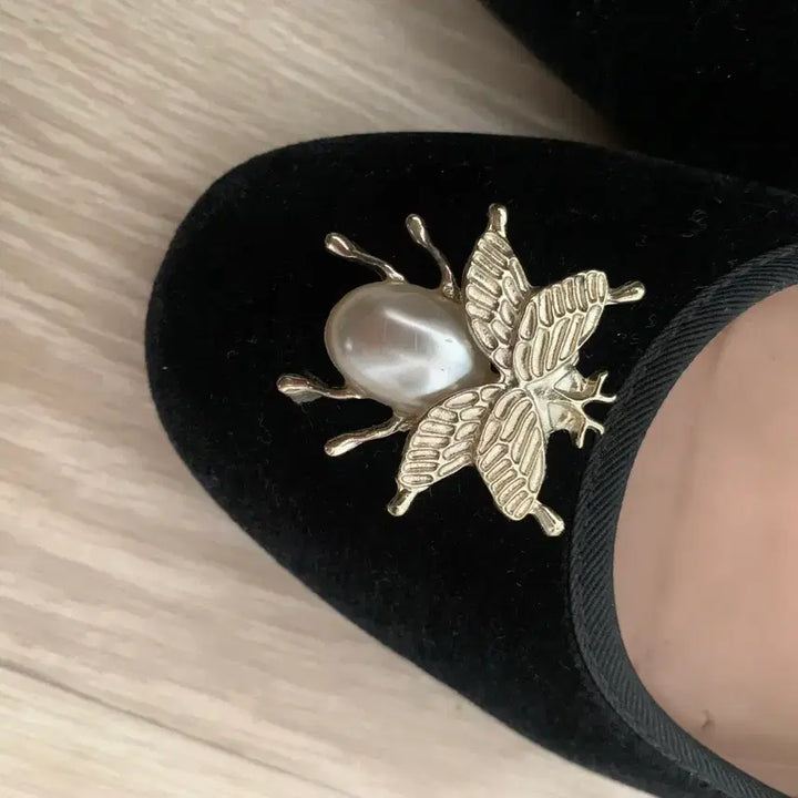 [BUNJANG] ZARA Velvet Shoes / 자라 벨벳 슈즈 35