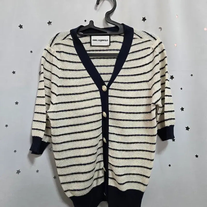 [BUNJANG] Karl Lagerfeld Striped Cardigan / 칼라거펠트 스트라이프 가디건 55