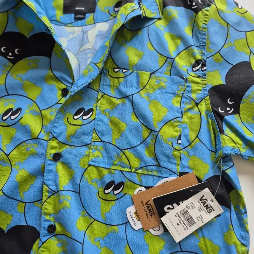 [BUNJANG] Vans Unique Character Short Sleeve Shirt / 새상품)반스  독특한 캐릭터 반팔셔츠