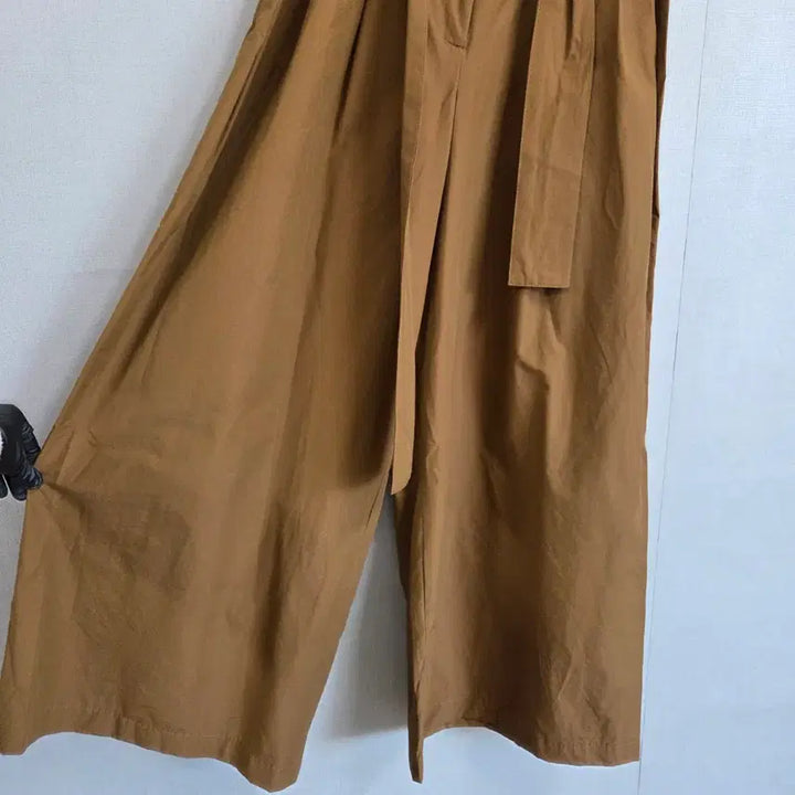 [SOLD OUT] 여성 브라운 벨트 와이드 팬츠 통바지 S JJ233