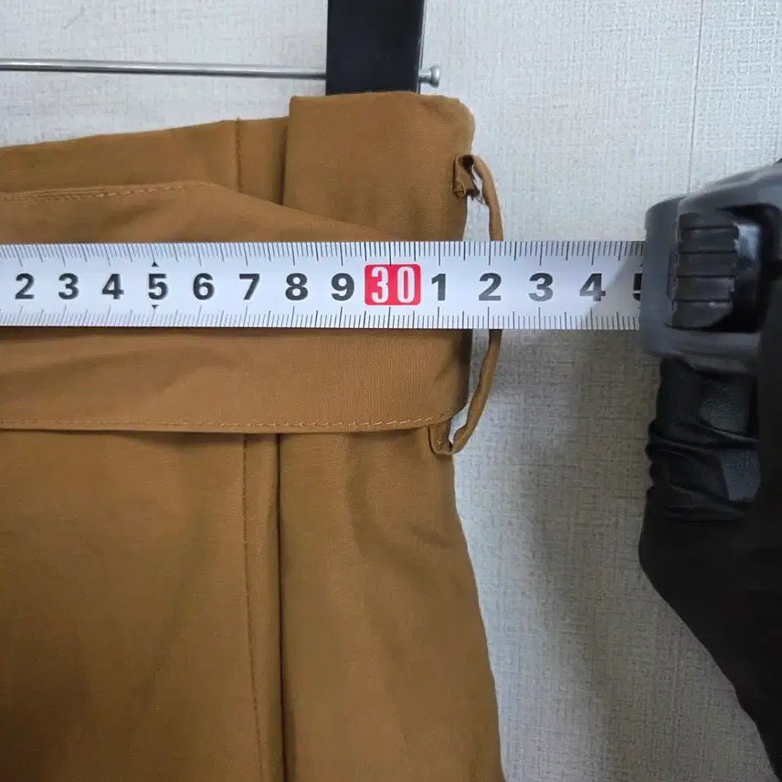 [SOLD OUT] 여성 브라운 벨트 와이드 팬츠 통바지 S JJ233