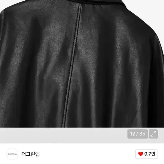 [BUNJANG] 8 Seconds The Green Lab Black Leather Oversized Jacket / 새상품) 에잇세컨즈 레더자켓