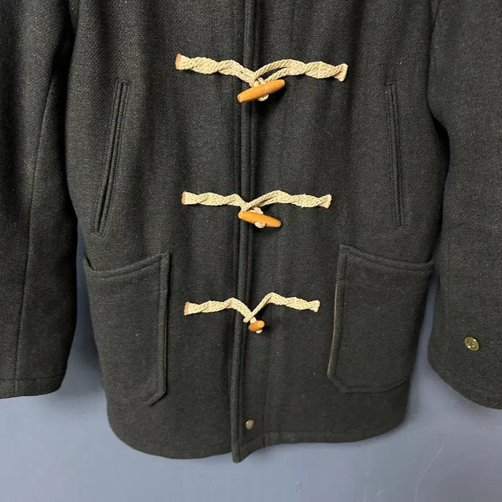 [BUNJANG] L Espionage Khaki Hooded Duffle Coat / L 에스피오나지 카키 후드 더플 코트