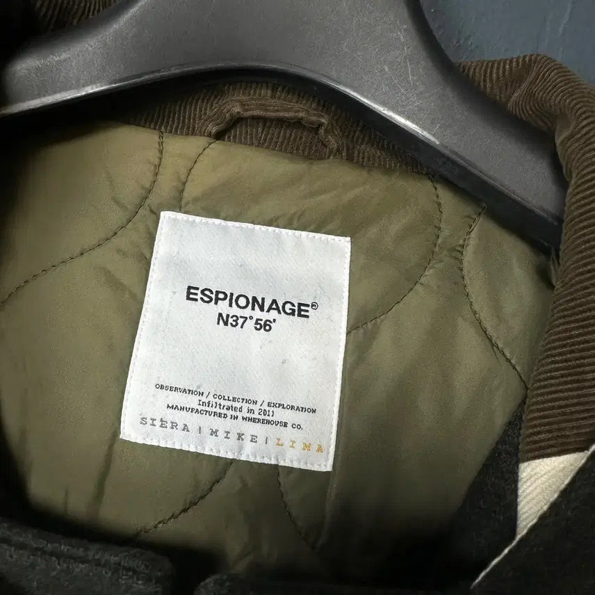 [BUNJANG] L Espionage Khaki Hooded Duffle Coat / L 에스피오나지 카키 후드 더플 코트