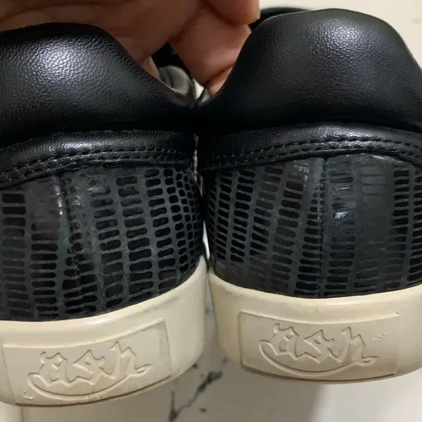 [BUNJANG] ASH Black Leather Slip-on Sneakers / ASH 블랙 가죽 슬립온 스니커즈 38