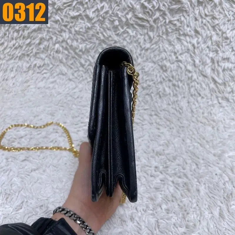 [BUNJANG] DAKS Gold Chain Crossbody Bag / DAKS 닥스 골드체인 크로스백 가방