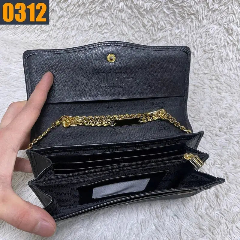 [BUNJANG] DAKS Gold Chain Crossbody Bag / DAKS 닥스 골드체인 크로스백 가방