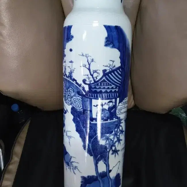 [BUNJANG] Qing Dynasty Early Porcelain Vase / 청나라.초기.기물/고사인물도.화병