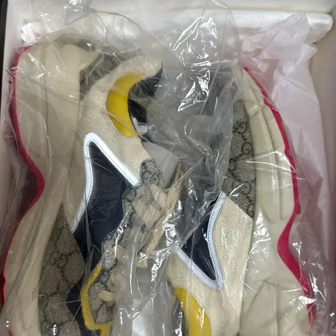 [BUNJANG] Gucci Rhyton GG Sneakers Beige/Ebony/Blue UK 8 / 구찌 라이톤 GG 스니커즈 풀박스