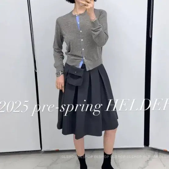 [BUNJANG] Helder Mini Belt Bag Pleated Skirt / 새상품) 헬더 미니 벨트백 스커트