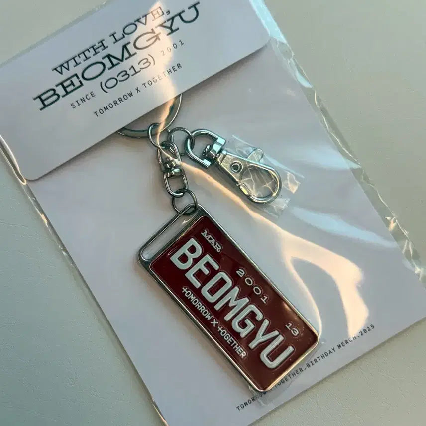 [BUNJANG] TXT Beomgyu Official Birthday Keyring / 투바투 범규 생일 키링