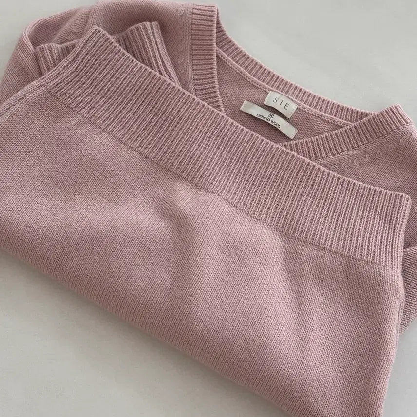 [BUNJANG] Sie Monica Knit Pink Sweater / 시에 모니카 니트 핑크