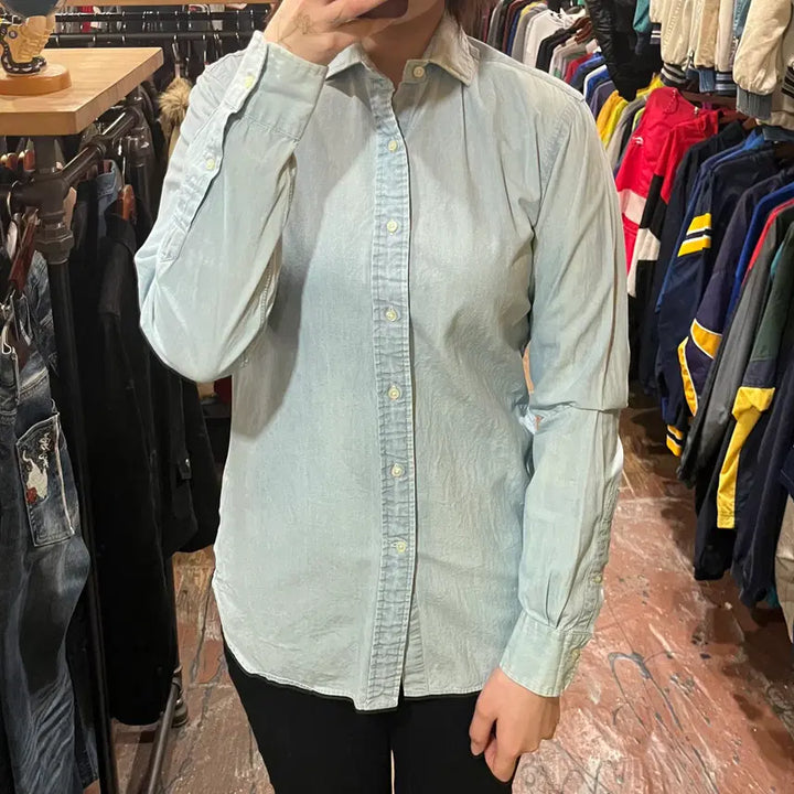 [BUNJANG] Polo Denim Shirt / [HI] 폴로  데님 셔츠 연청