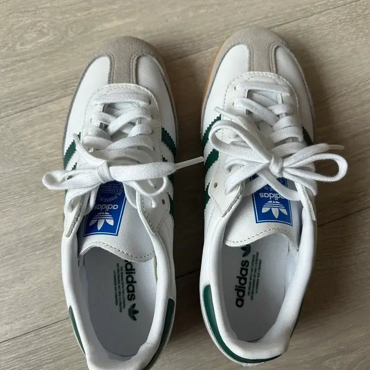 [BUNJANG] Adidas Samba OG Sneakers White/Green / 아디다스 스니커즈신발 삼바 흰/그린