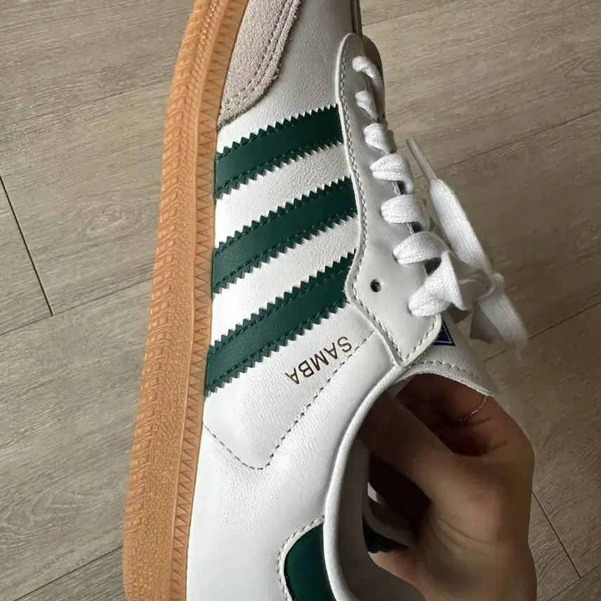 [BUNJANG] Adidas Samba OG Sneakers White/Green / 아디다스 스니커즈신발 삼바 흰/그린