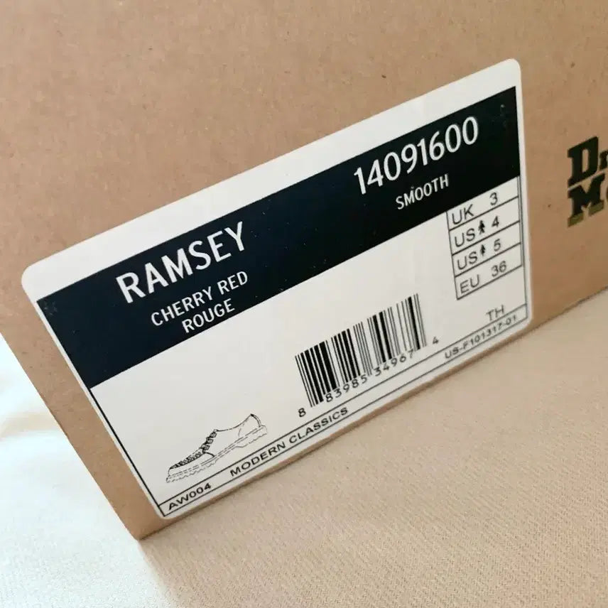 [BUNJANG] Dr. Martens Ramsey Loafer Cherry Red / 36 닥터마틴 로퍼 램지 체리레드