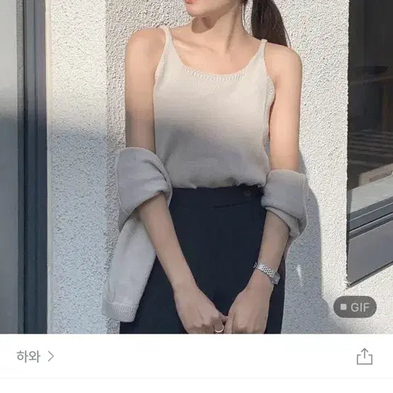 [BUNJANG] Hawa Roar Bolero Knit Set / (새상품)하와 로아르 볼레로 나시 knit set