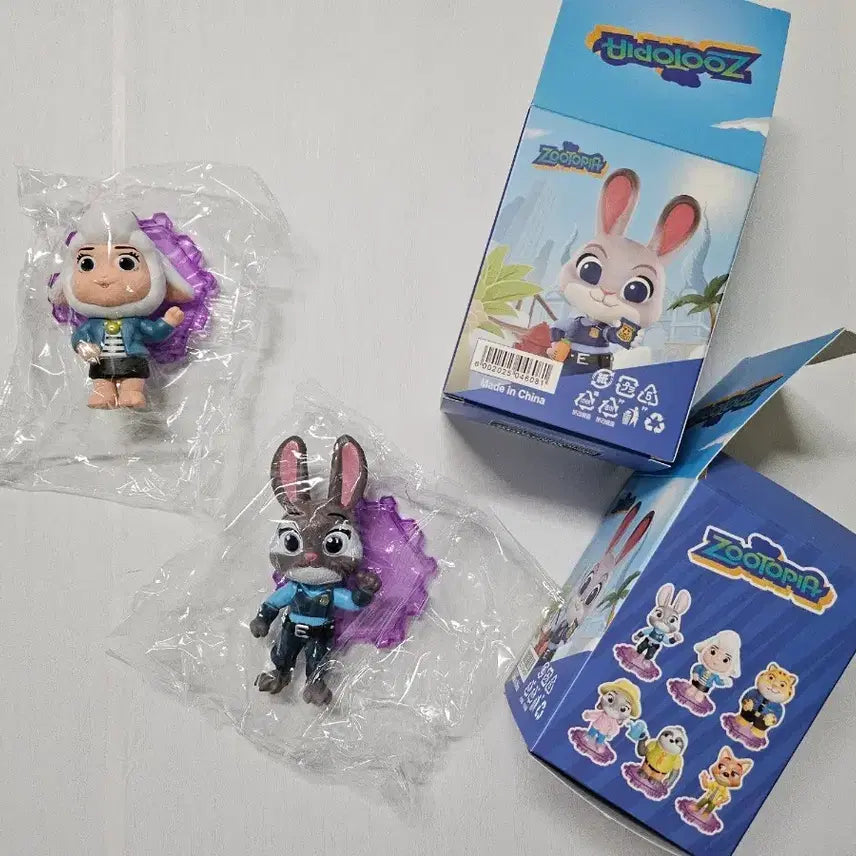 [BUNJANG] Zootopia Dawn Bellwether &amp; Judy Hopps Figure Set / (새상품) 주토피아 양 던 벨웨더+주디 스탠드 피규어