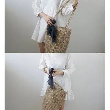 [BUNJANG] Ivory Knit Shoulder Bag / 니트 가방