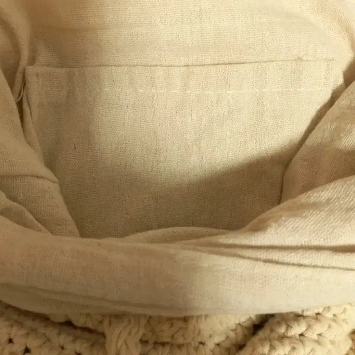 [BUNJANG] Ivory Knit Shoulder Bag / 니트 가방