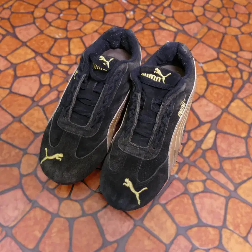 [BUNJANG] Puma Black Suede Driving Sneakers / [280mm] 1990년대 Puma푸마 블랙 스웨이드 드라이빙 스니커즈