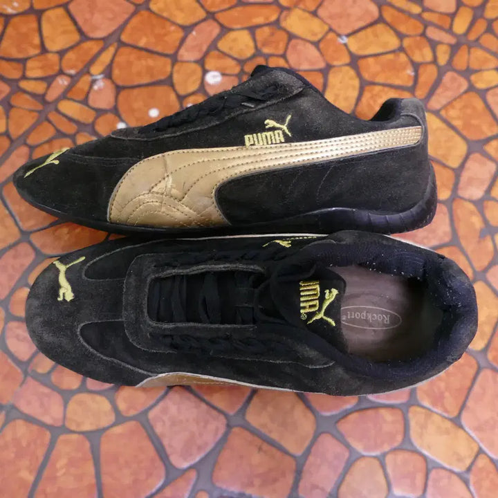 [BUNJANG] Puma Black Suede Driving Sneakers / [280mm] 1990년대 Puma푸마 블랙 스웨이드 드라이빙 스니커즈