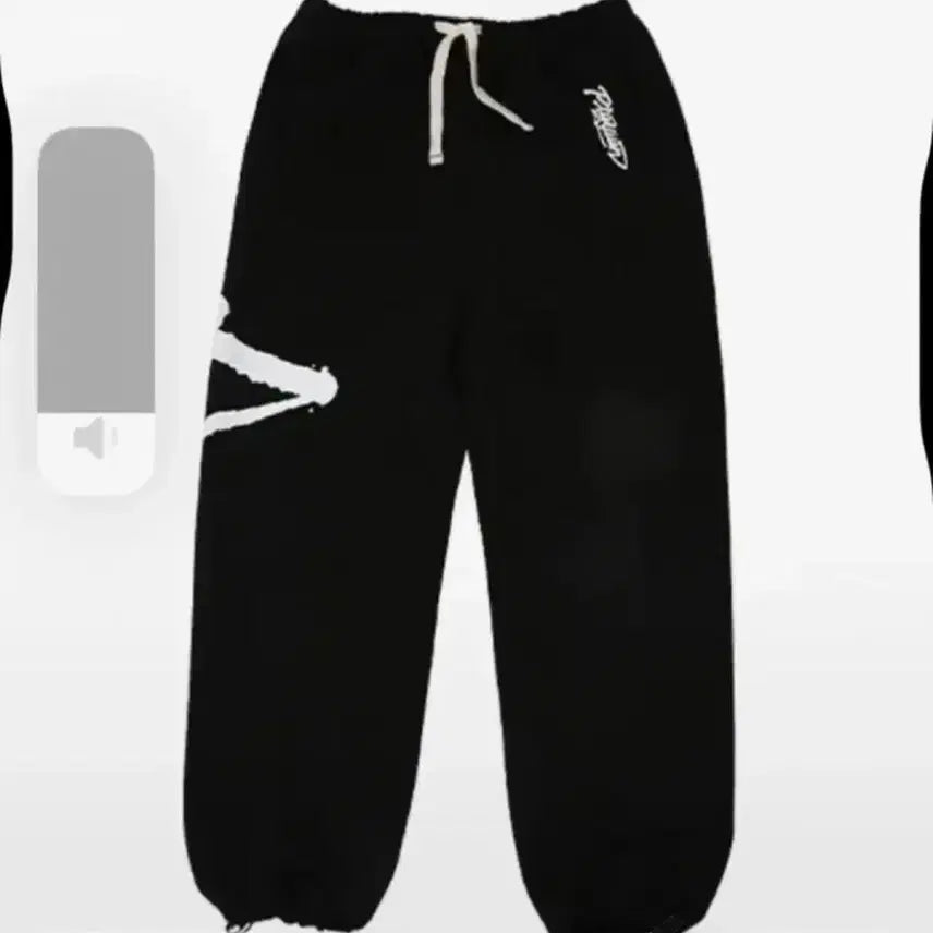 [BUNJANG] PLAYIVN Graffiti Sweat Pants / PLAYIVN 블랙 그래피티 스웨트 팬츠