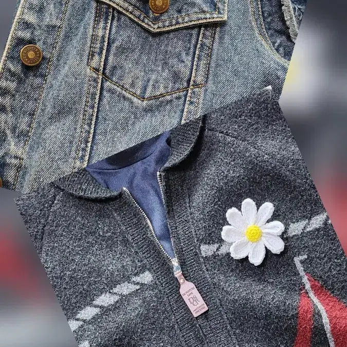 [BUNJANG] Handmade Daisy Brooch - GD Style Accessory / (손뜨개) 지디스타일 데이지브로치 뜨개데이지 포인트악세사리