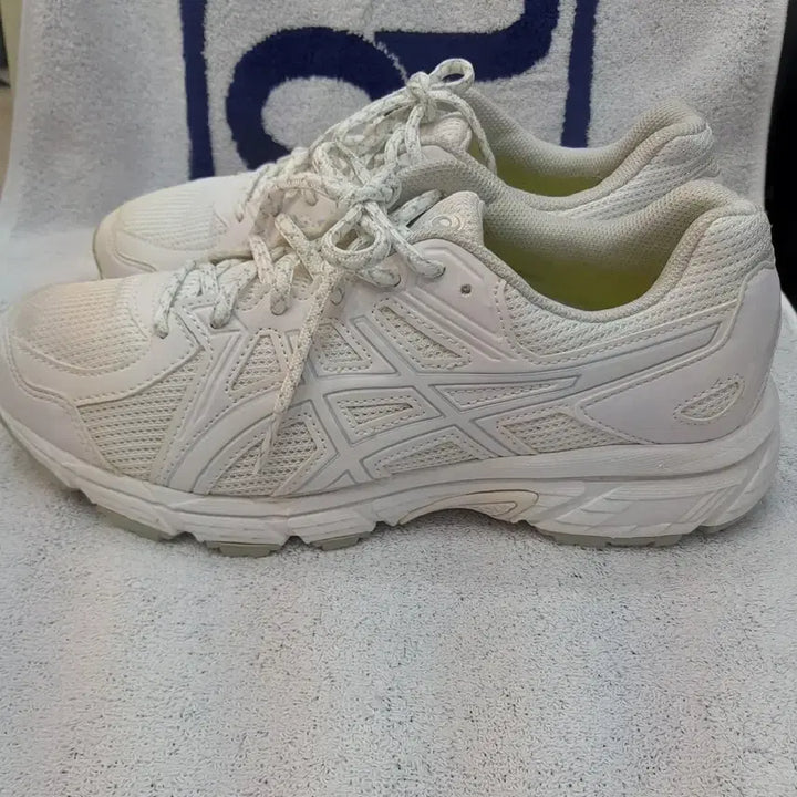 [BUNJANG] Asics White Sneakers 250mm / 아식스 흰색 운동화 250mm