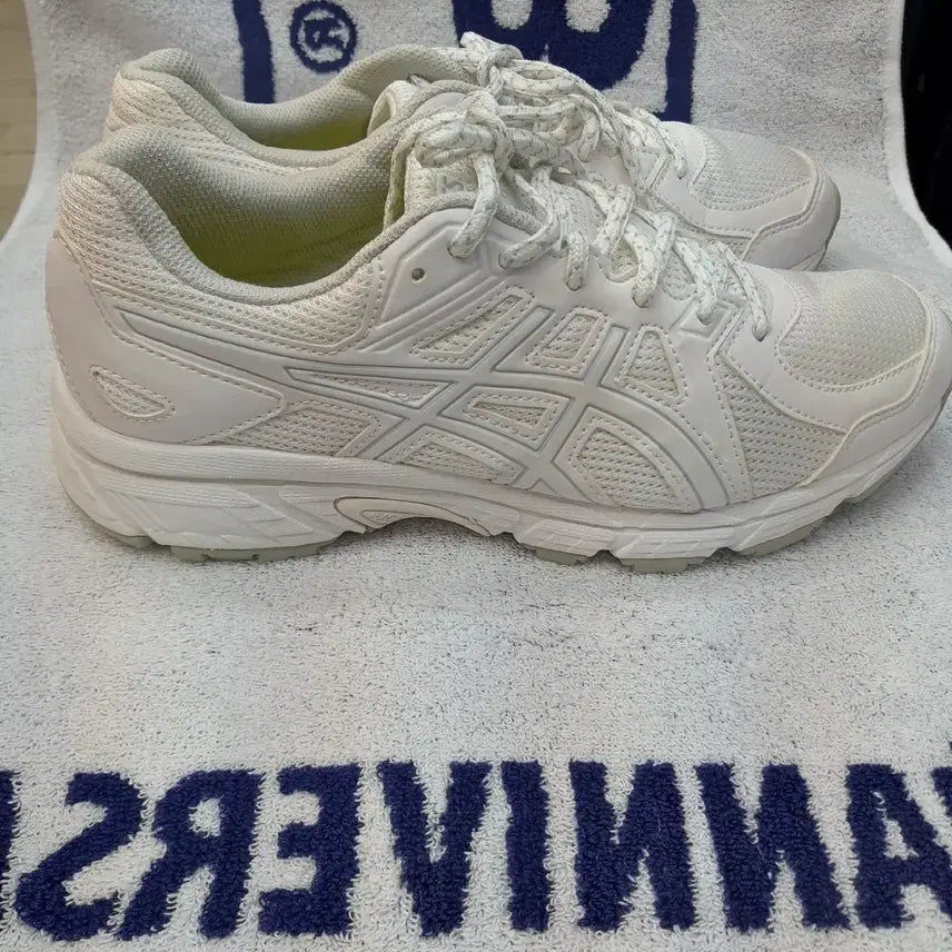 [BUNJANG] Asics White Sneakers 250mm / 아식스 흰색 운동화 250mm