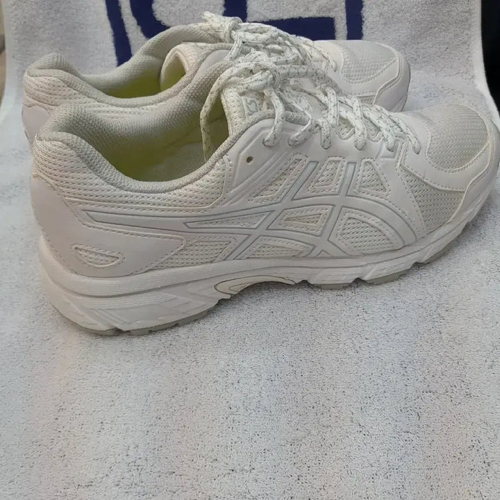 [BUNJANG] Asics White Sneakers 250mm / 아식스 흰색 운동화 250mm