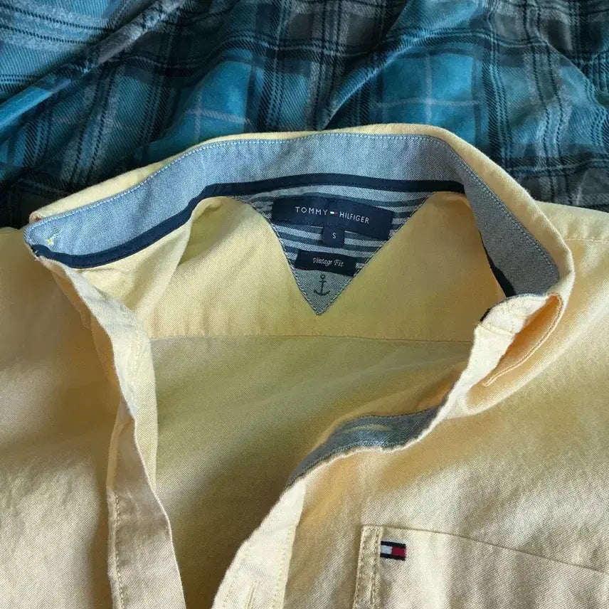 [BUNJANG] Tommy Hilfiger Yellow Shirt Vintage Fit / 타미힐피거 옐로우 셔츠 빈티지핏