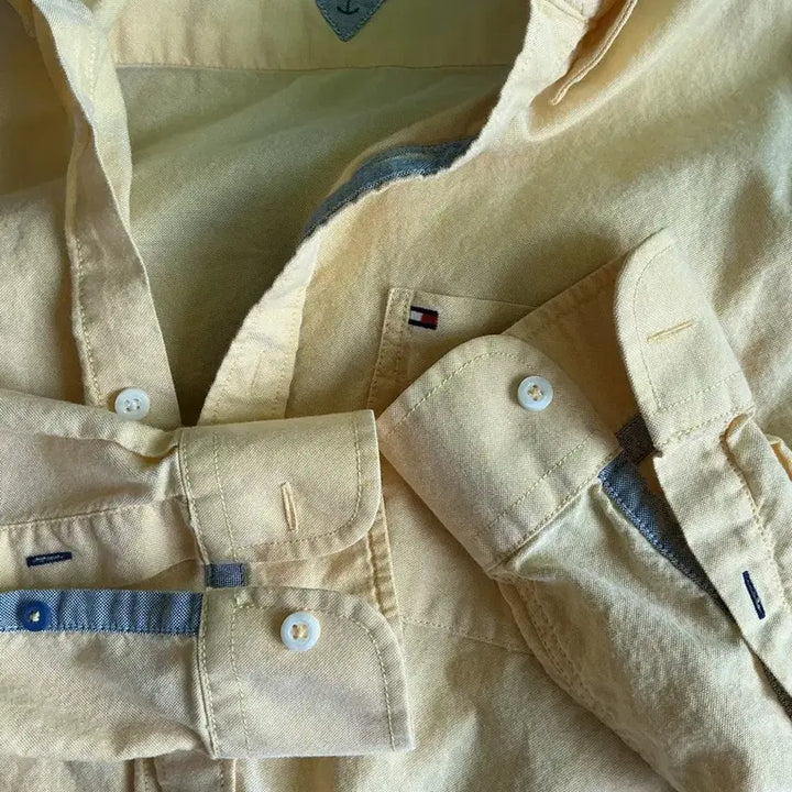 [BUNJANG] Tommy Hilfiger Yellow Shirt Vintage Fit / 타미힐피거 옐로우 셔츠 빈티지핏